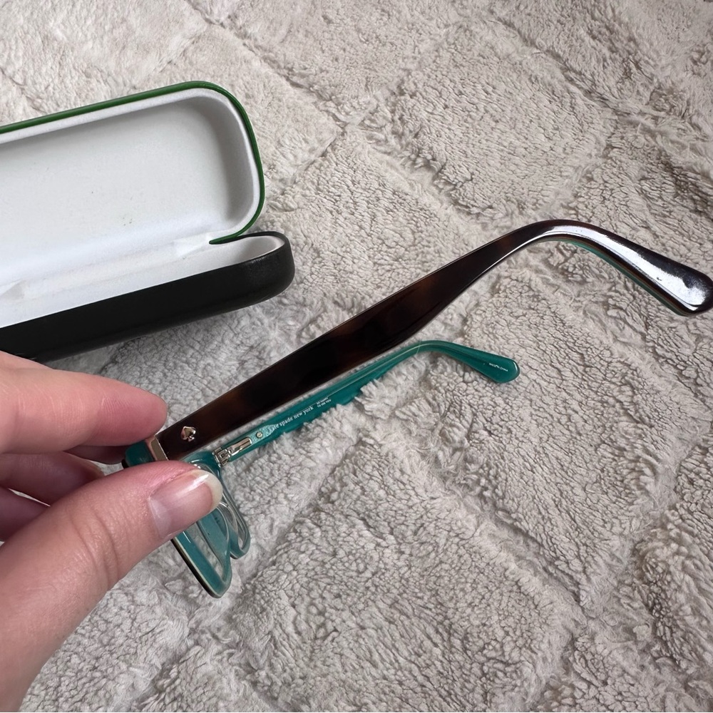 Kate Spade | "So Happy To See You" Jeri 0KL3 Havana Matte Z Aqua Eyeglasses - Picture 9 of 14
